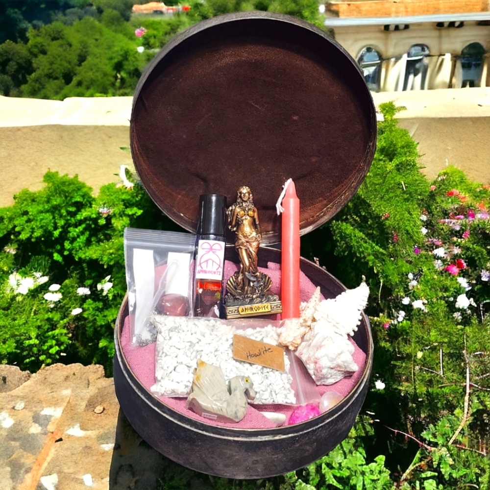 Aphrodite Greek Goddess of Love Deity Altar Box